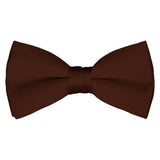 Solid Pre-Tied Brown Bow Tie