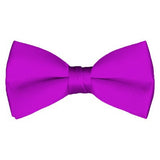 Solid Pre-Tied Violet Bow Tie