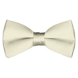 Solid Pre-Tied Cream Bow Tie