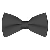 Solid Pre-Tied Charcoal Gray Bow Tie