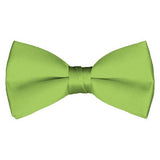 Solid Pre-Tied Pear Green Bow Tie