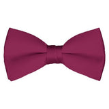 Solid Pre-Tied Raspberry Bow Tie