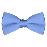 Solid Pre-Tied Steel Blue Bow Tie