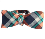Tartan Plaid Tangerine/Emerald Green