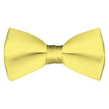 Solid Pre-Tied Baby Yellow Bow Tie