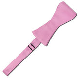 Solid Self-Tie Pink Bow Tie