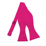Solid Self-Tie Fuchsia Bow Tie