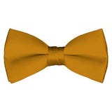 Solid Pre-Tied Gold Bar Bow Tie