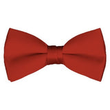 Solid Pre-Tied Rust Red Bow Tie