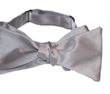 Solid Self-Tie White Bow Tie
