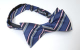 The Hampton Stripe Navy Blues and Pink
