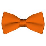 Solid Pre-Tied Orange Bow Tie