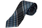 The Donati Collection - Black, White, Teal Plaid