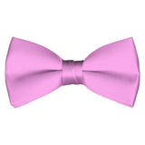 Kids Solid Pre-Tied Pink Bow Tie