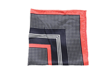 The Insider, Navy and Salmon Pocket Square