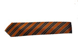 The Yacht Stripe Necktie - Orange/Blue
