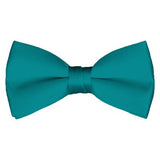 Solid Pre-Tied Teal Green Bow Tie